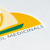 label printed by High Sail Cannabis using ADSI label printers